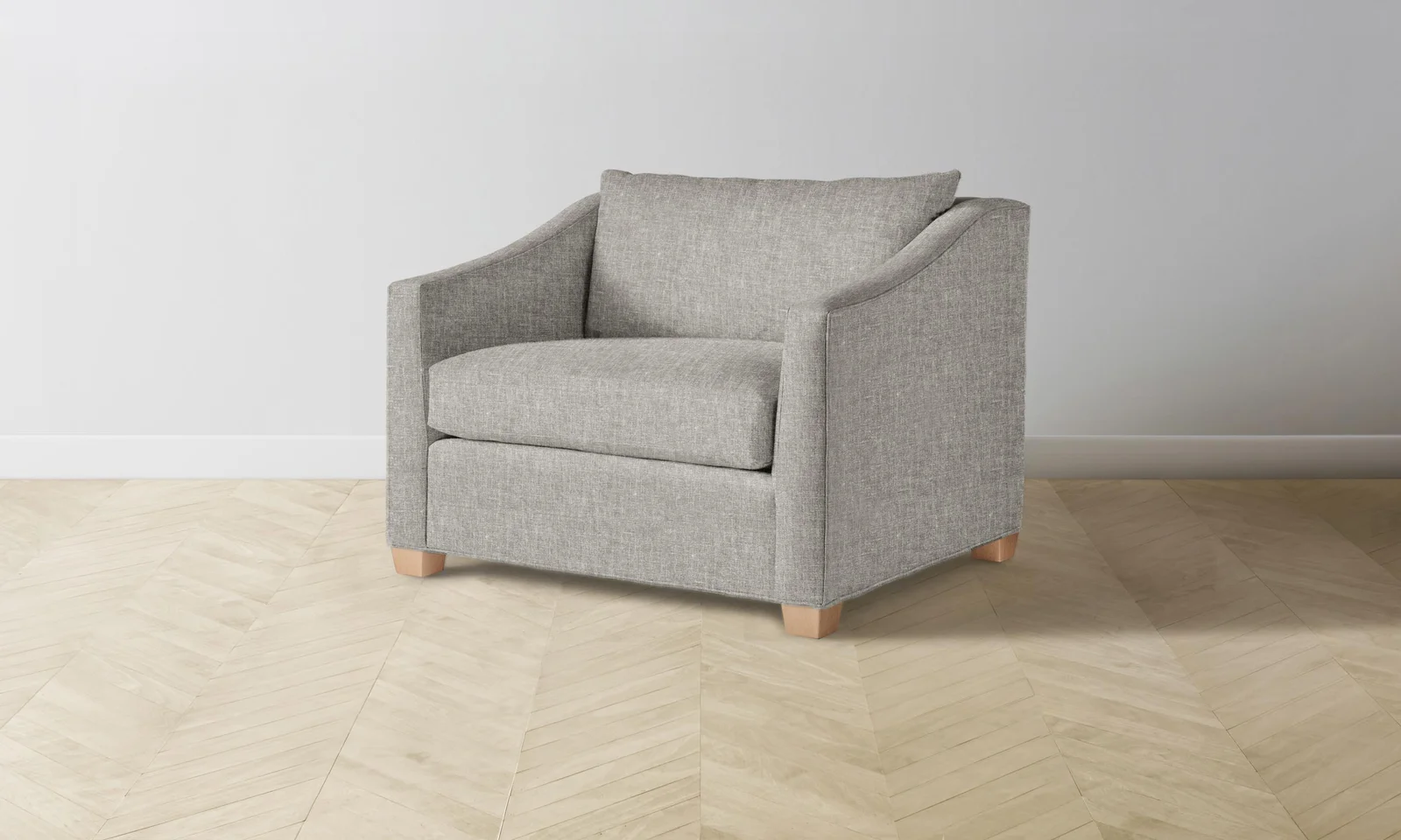 The Sullivan Chair-and-a-Half - Heritage Belgian Linen Agate by Maiden Home