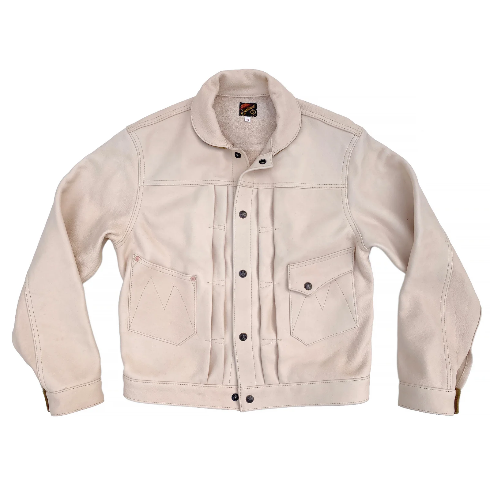 Ranch Blouse "Randall" - Natural Veg-Tan Leather by Mister Freedom
