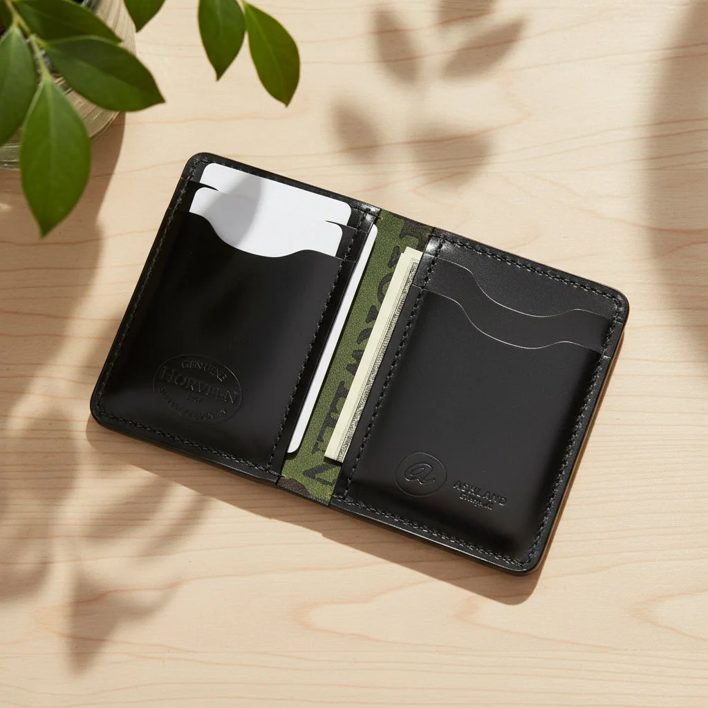 Vertical Bugs Moran Leather Wallet by Ashland Leather