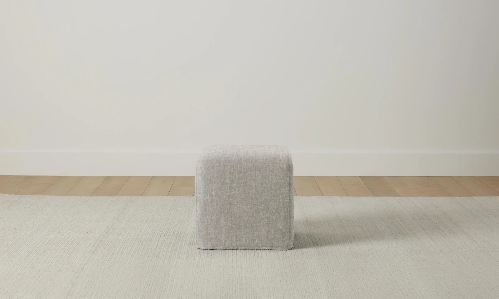 The Franklin Ottoman - Heritage Belgian Linen Agate by Maiden Home