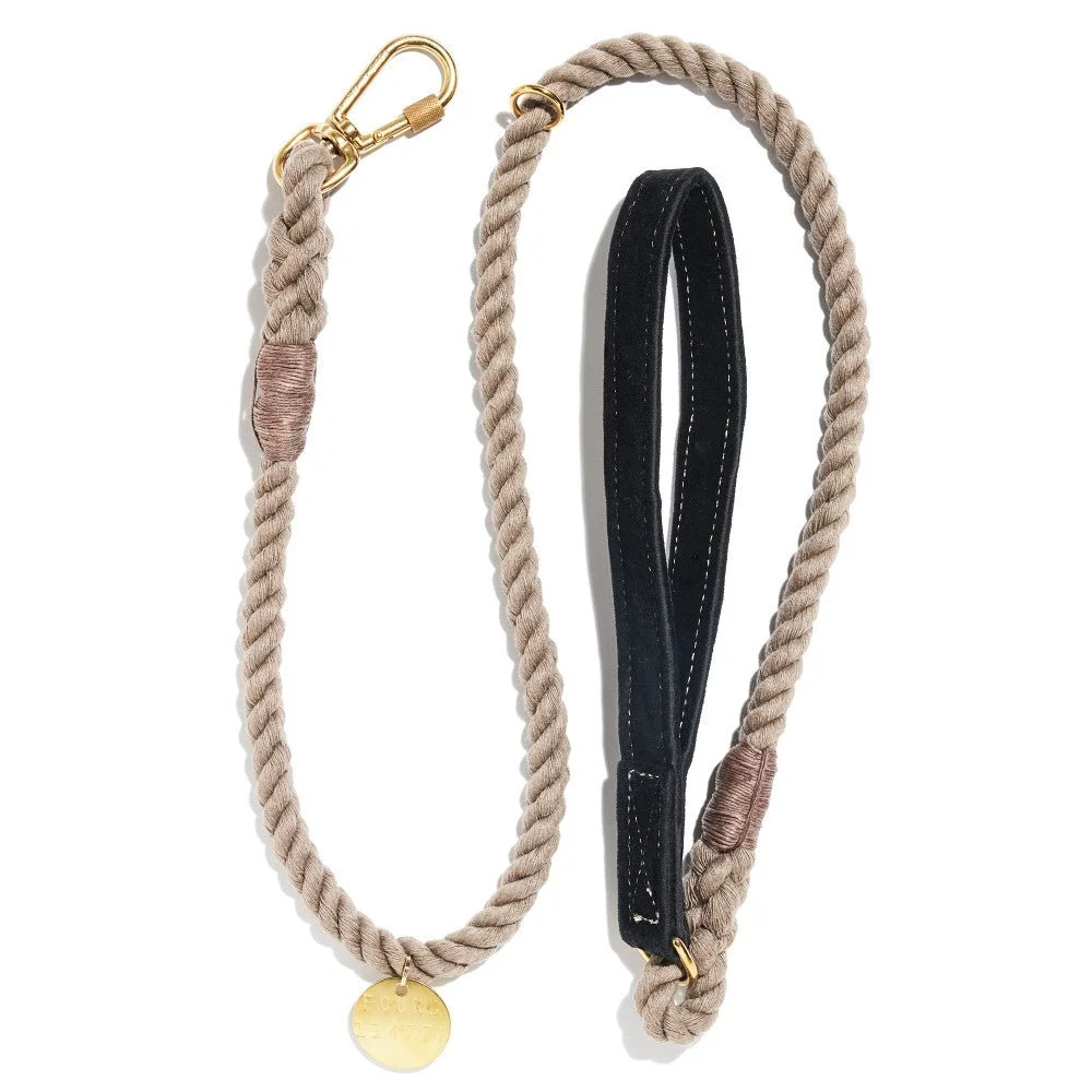 Black Washable Velvet Animal Leash by Found My Animal