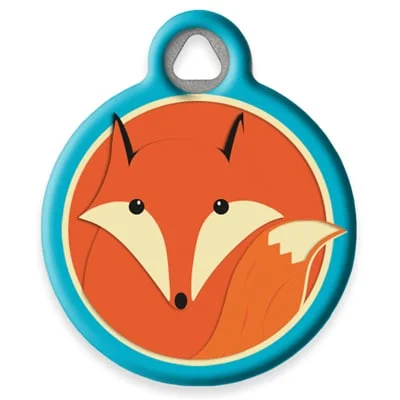 Foxy Paws Pet ID Tag by Dog Tag Art by Lupine Pet