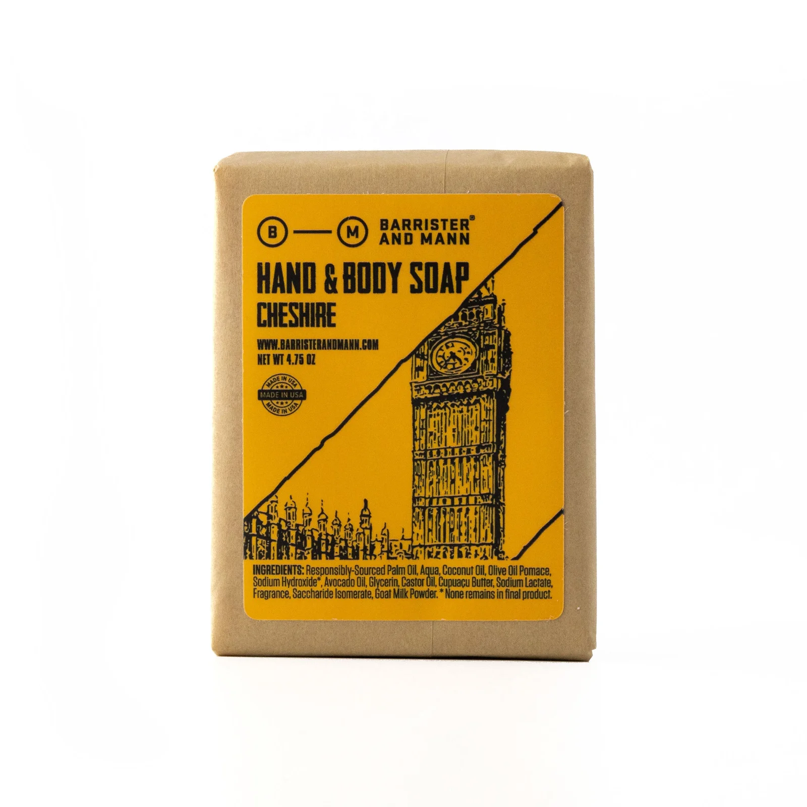 Hand & Body Soap: Cheshire by Barrister and Mann
