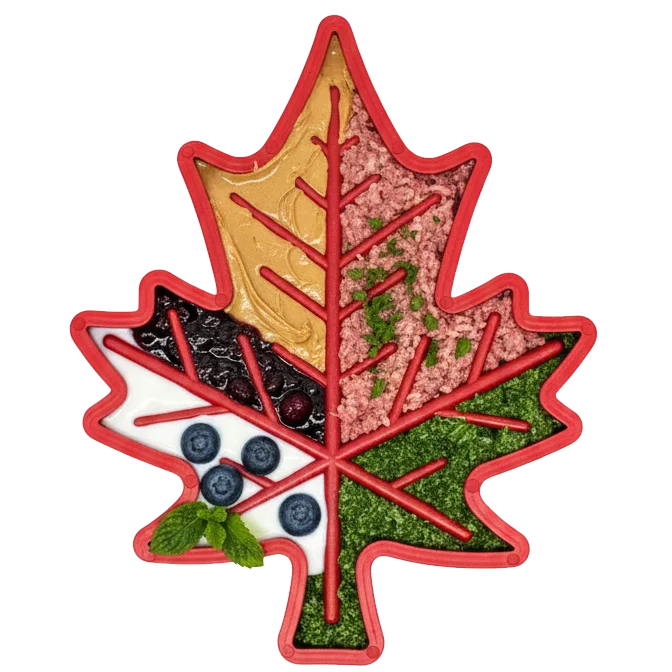 Canadian Maple Leaf Nylon Dog Chew Toy - Durable & USA Made by SodaPup