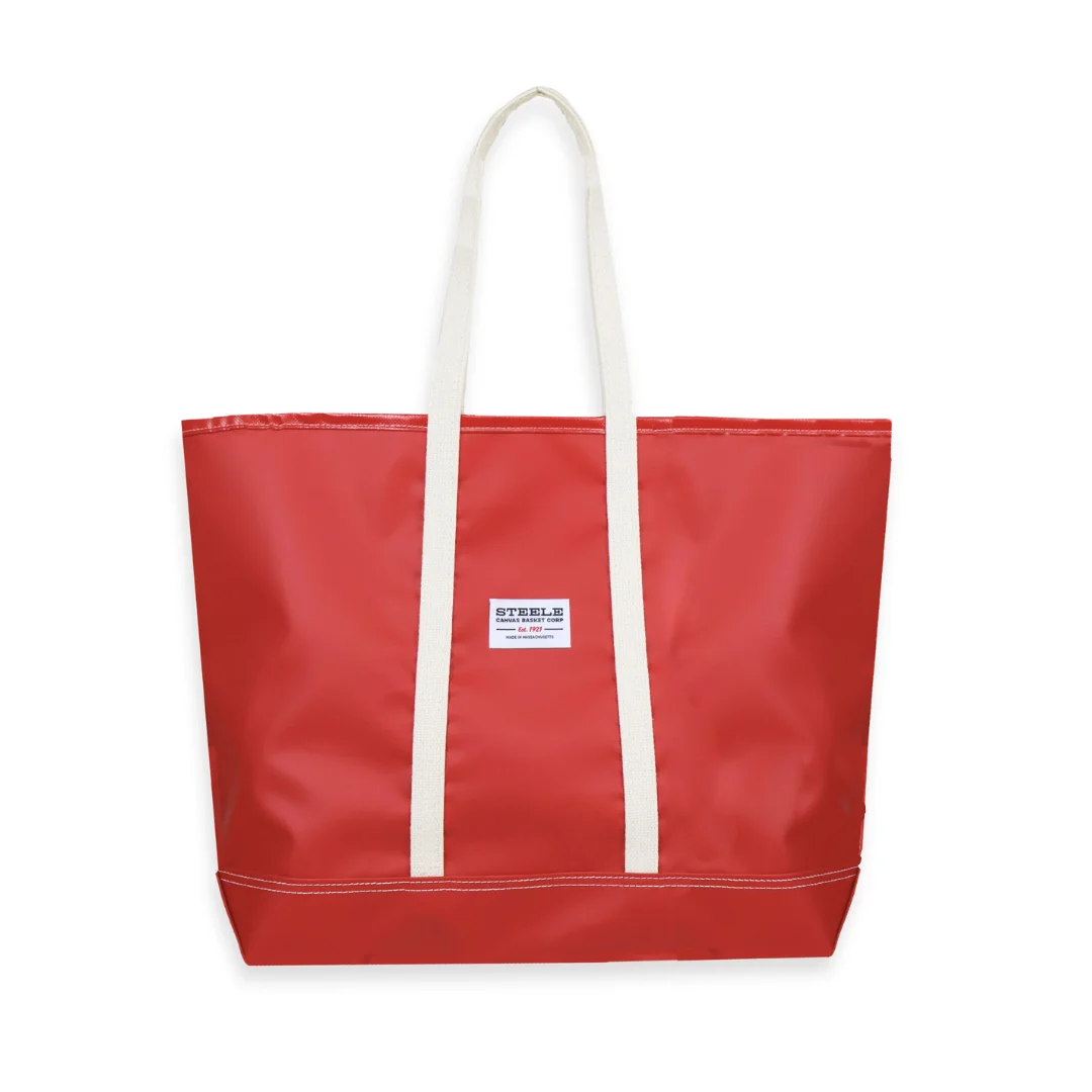 Red Water-Resistant Steeletex Tote by Steele Canvas