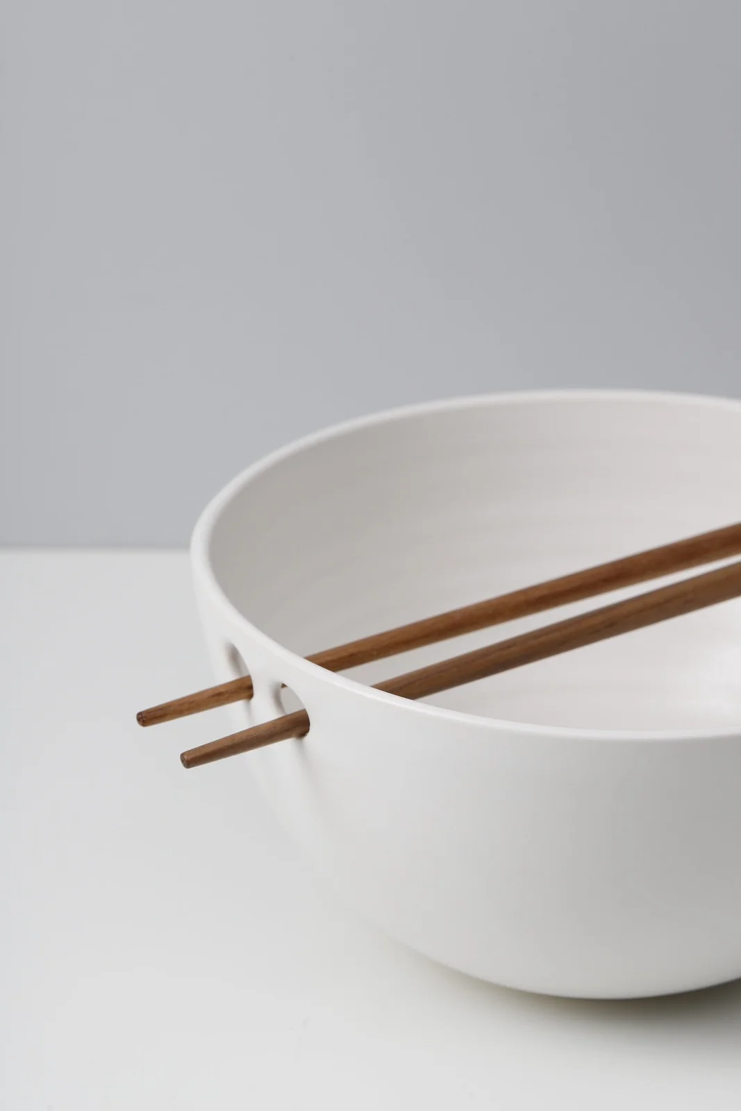 Matte White Ramen Bowl by Notary Ceramics