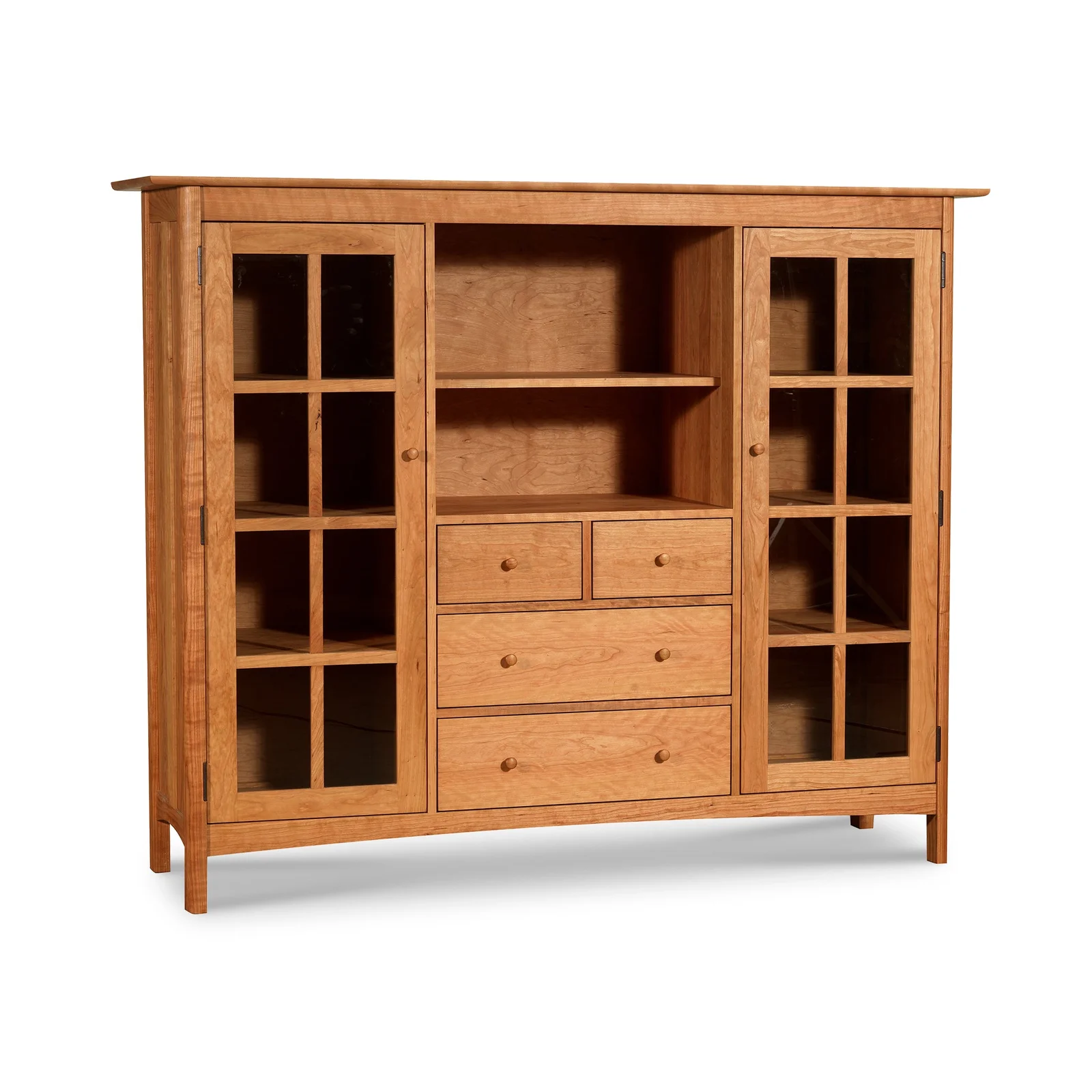 Heartwood Shaker Home Office Center Cabinet by Vermont Woods Studios