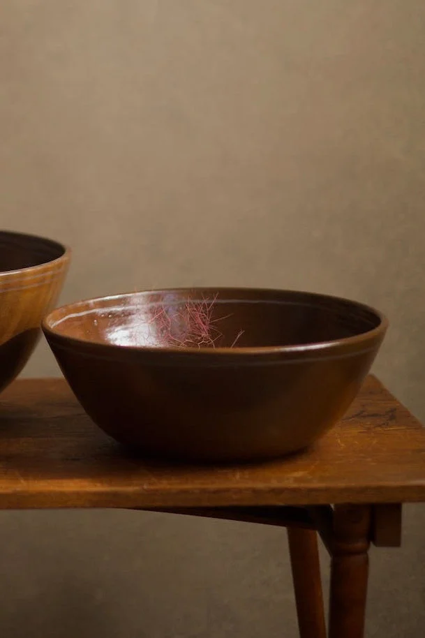 Stripe Nesting Bowl Set - Bark by Notary Ceramics
