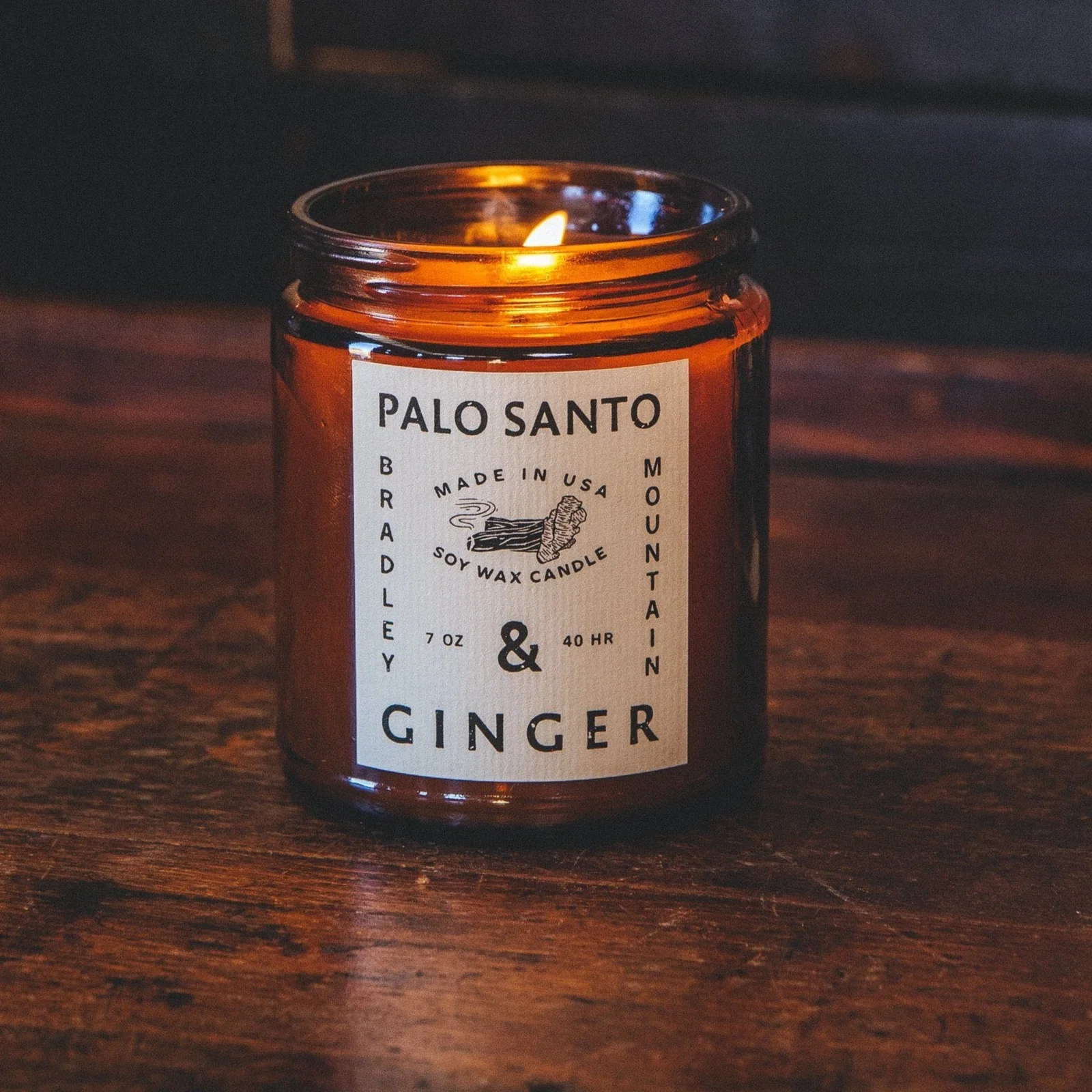 Palo Santo & Ginger Candle by Bradley Mountain