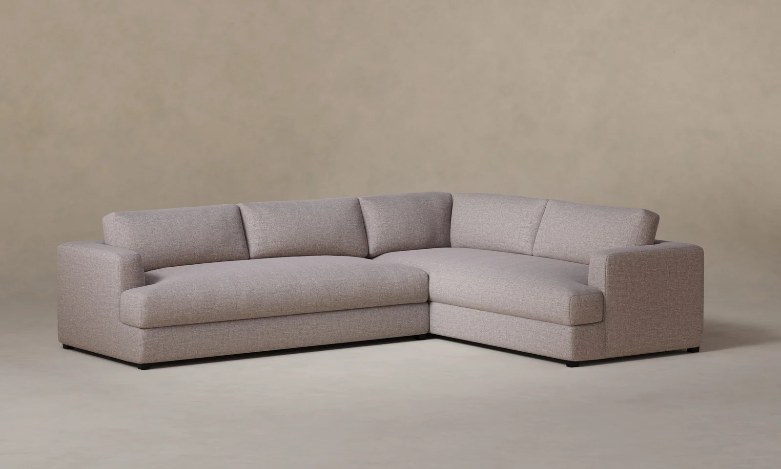 The Varick Sectional - Heritage Belgian Linen Agate by Maiden Home