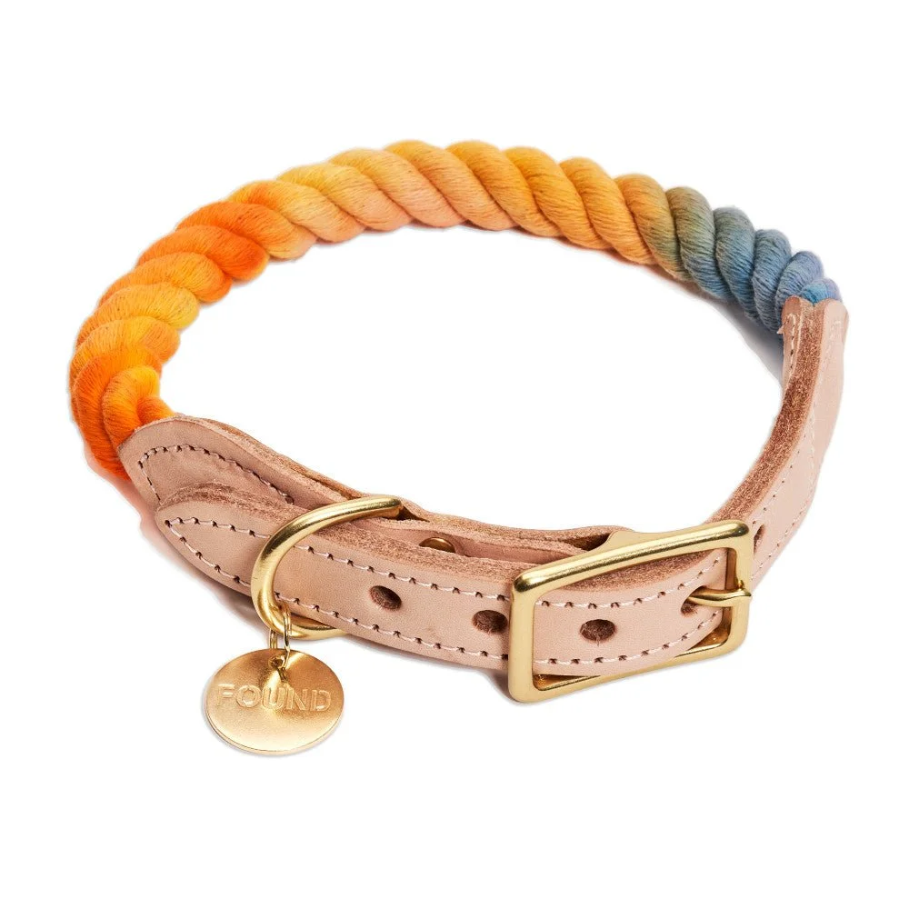 Soleil Cotton Rope Cat & Dog Collar by Found My Animal