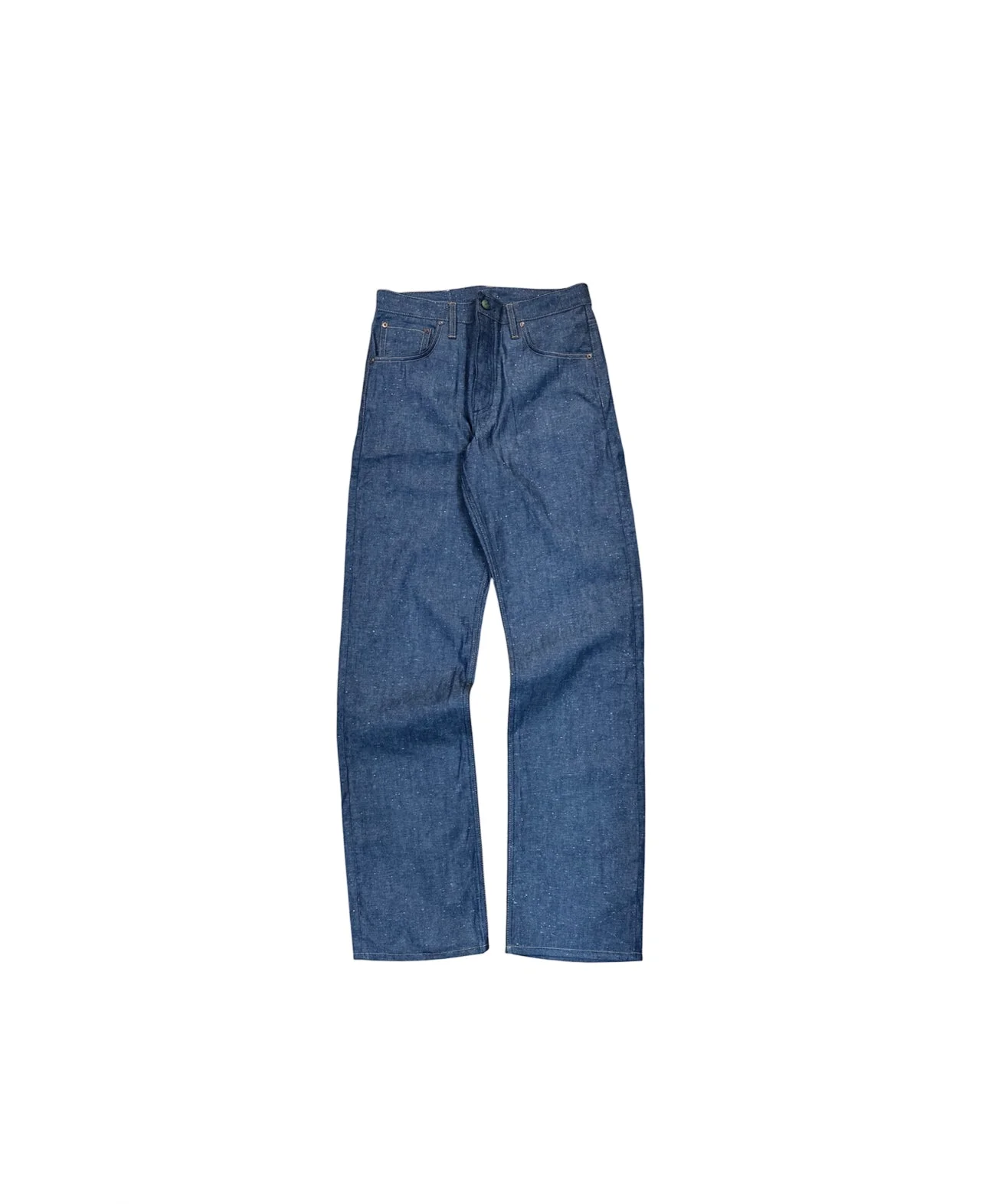 Smokestack Japanese mid blue Indigo 8oz 13% Linen/87% Cotton weight nep denim by Left Field NYC