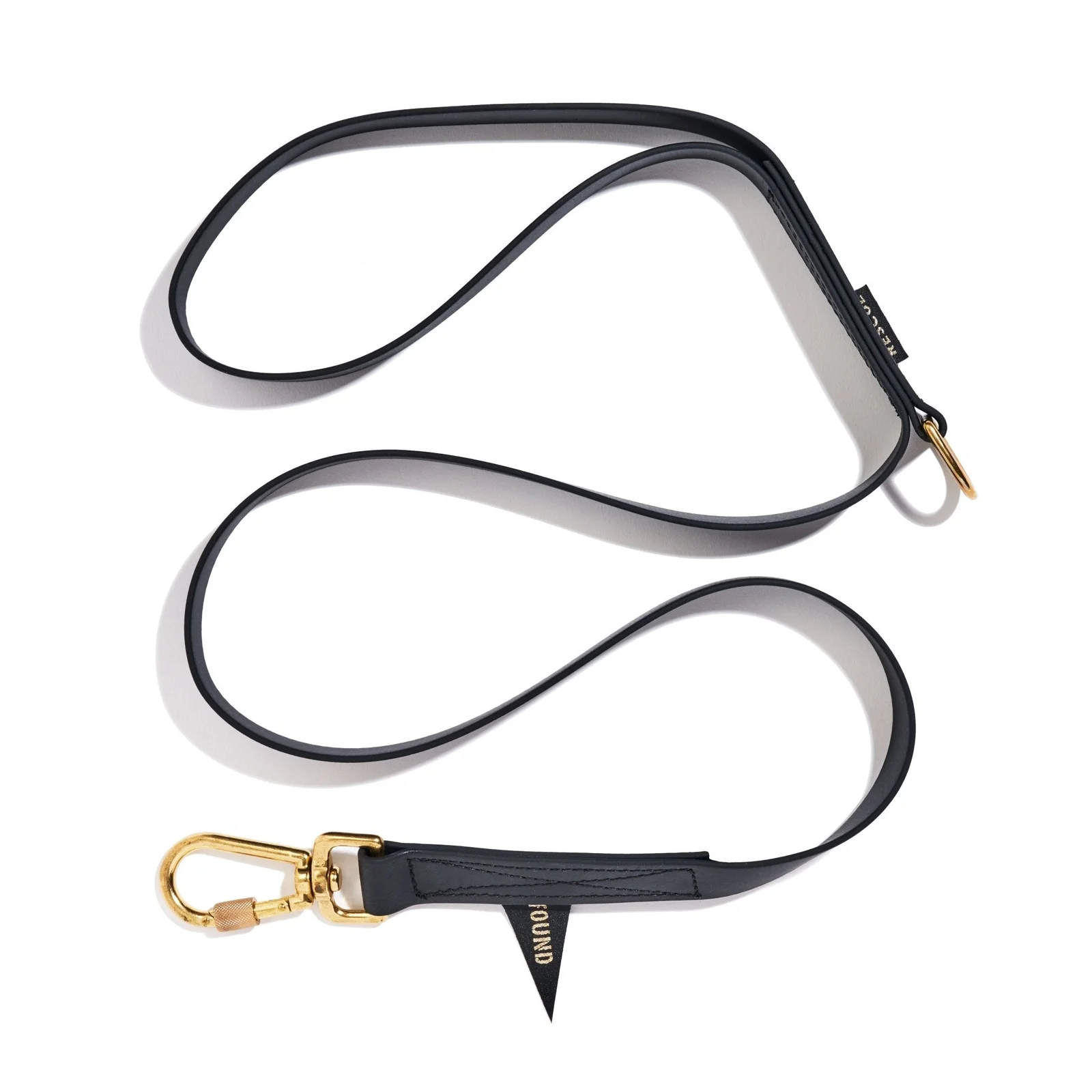 Water Resistant Standard 5ft Leash, Black | Found My Animal by Found My Animal