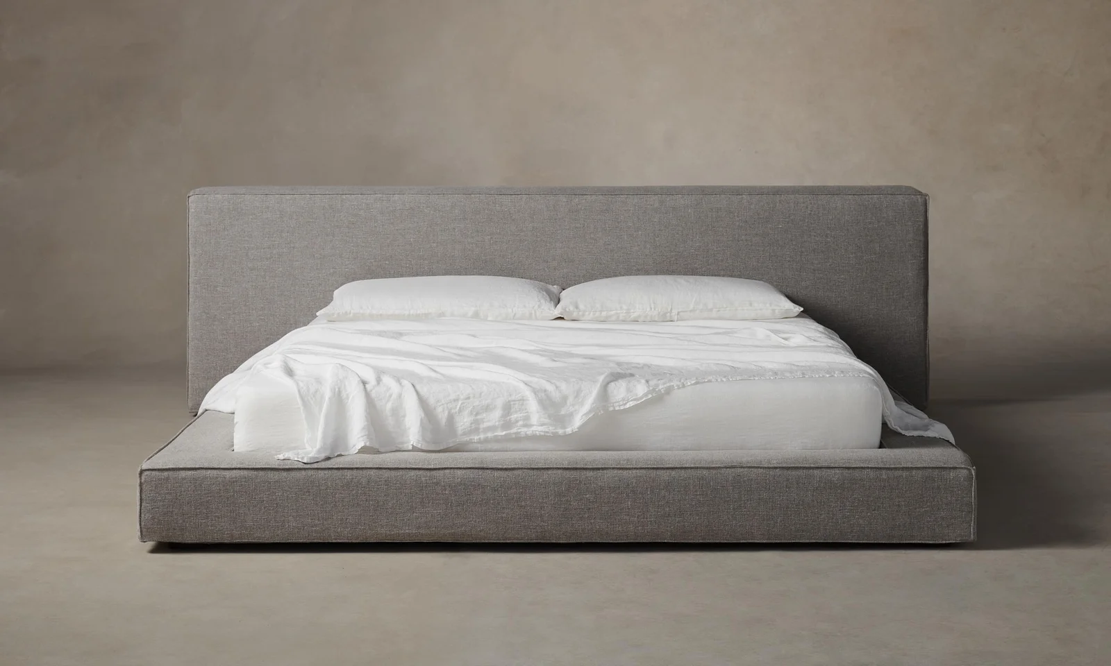 The Eldridge Bed - Heritage Belgian Linen Agate by Maiden Home