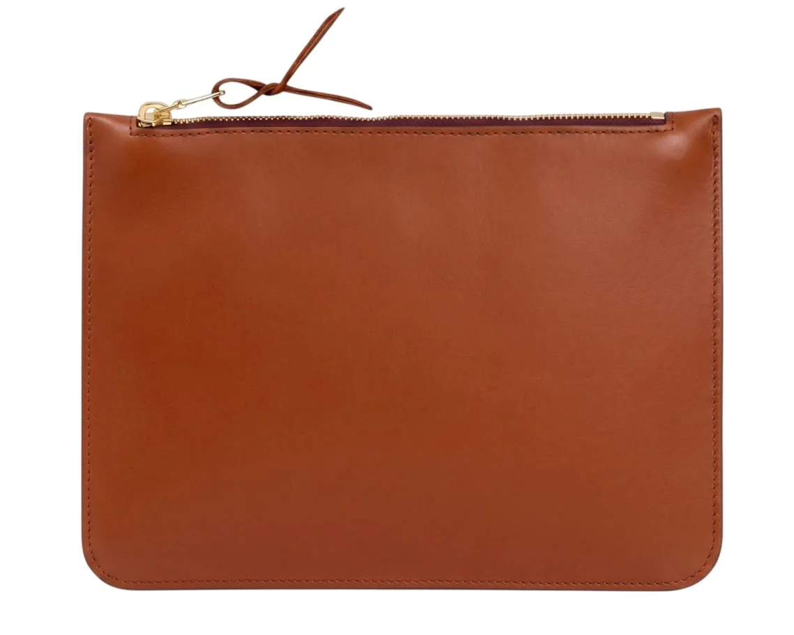 Medium Leather Zipper Pouch by Frank Clegg Leatherworks