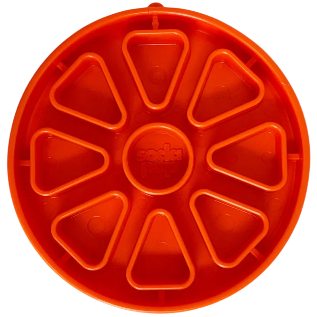 Citrus Softie eTray Shallow Slow Feeder Dog Bowl | USA Made by SodaPup