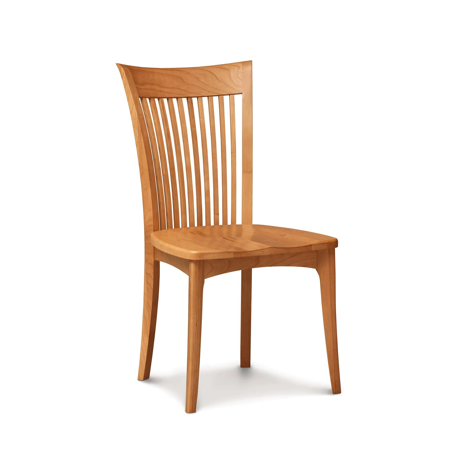 Sarah Shaker Cherry Side Chair with Wooden Seat - Display Model by Vermont Woods Studios