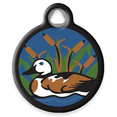 Peeking Duck Pet ID Tag by Dog Tag Art by Lupine Pet