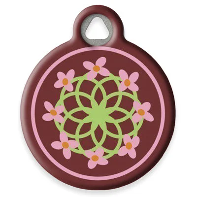 Cherry Blossom Pet ID Tag by Dog Tag Art by Lupine Pet