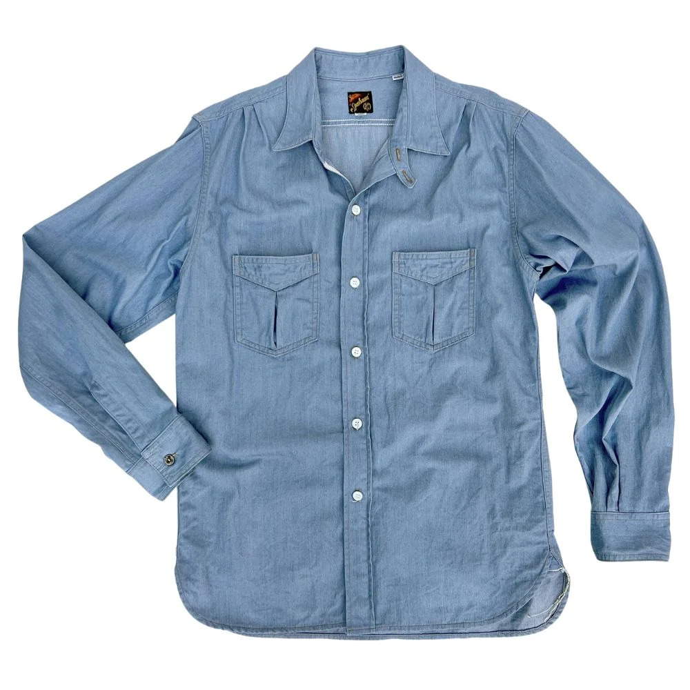 Sportsman Shirt - IceBlu denim by Mister Freedom