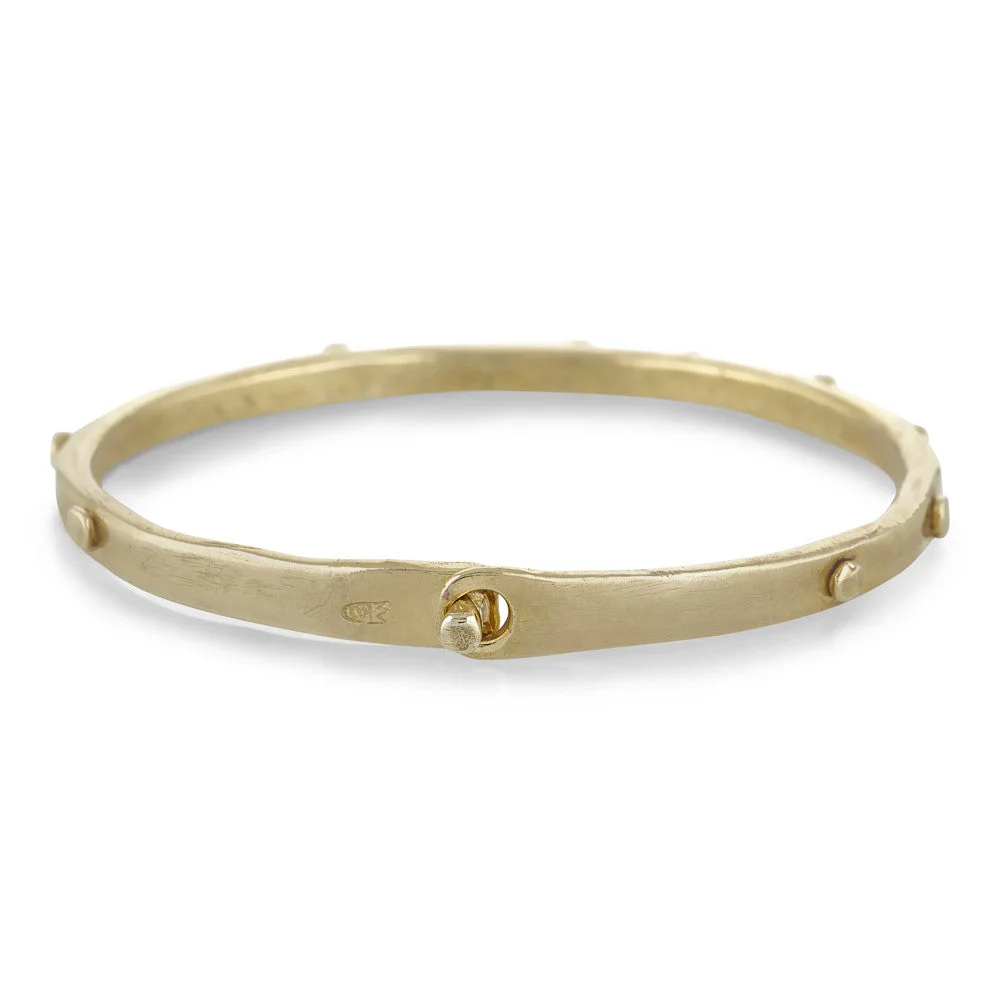 Spotted Cuff in Brass by Scosha