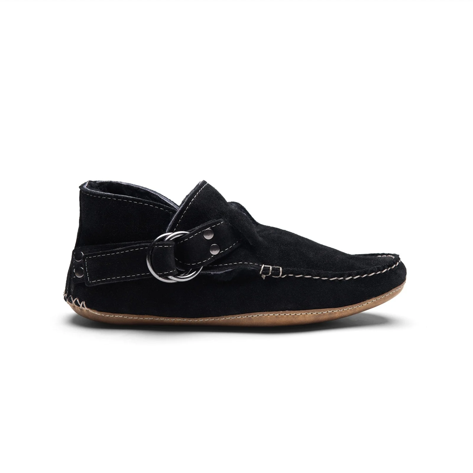 KKB Original Ring Boot - Black Suede Shearling Lined by Quoddy