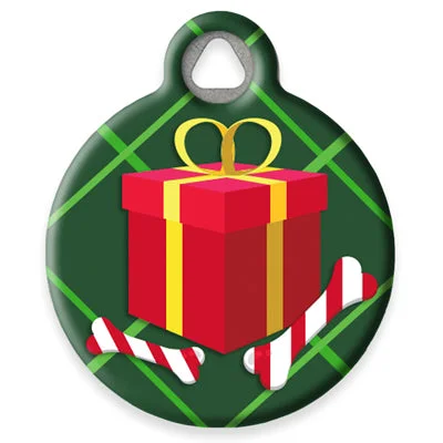 Santa's Treats Pet ID Tag by Dog Tag Art by Lupine Pet