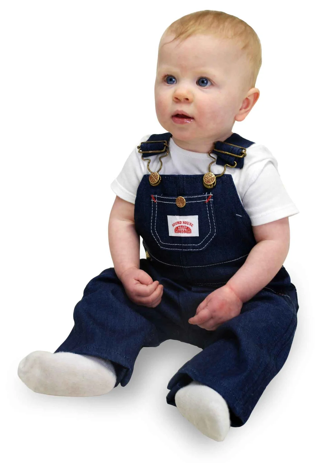 IRREGULAR #7 Made in USA Kids Premium Blue Denim Bib Overall by Round House