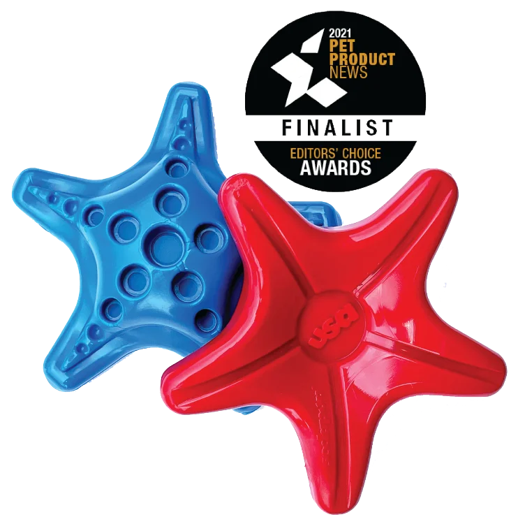 Starfish Nylon Dog Chew Toy for Aggressive Chewers | USA Made | SodaPup by SodaPup