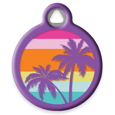 Sunset Beach Pet ID Tag by Dog Tag Art by Lupine Pet