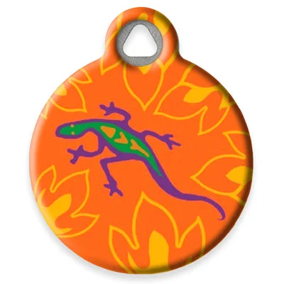 Go Go Gecko Pet ID Tag by Dog Tag Art by Lupine Pet