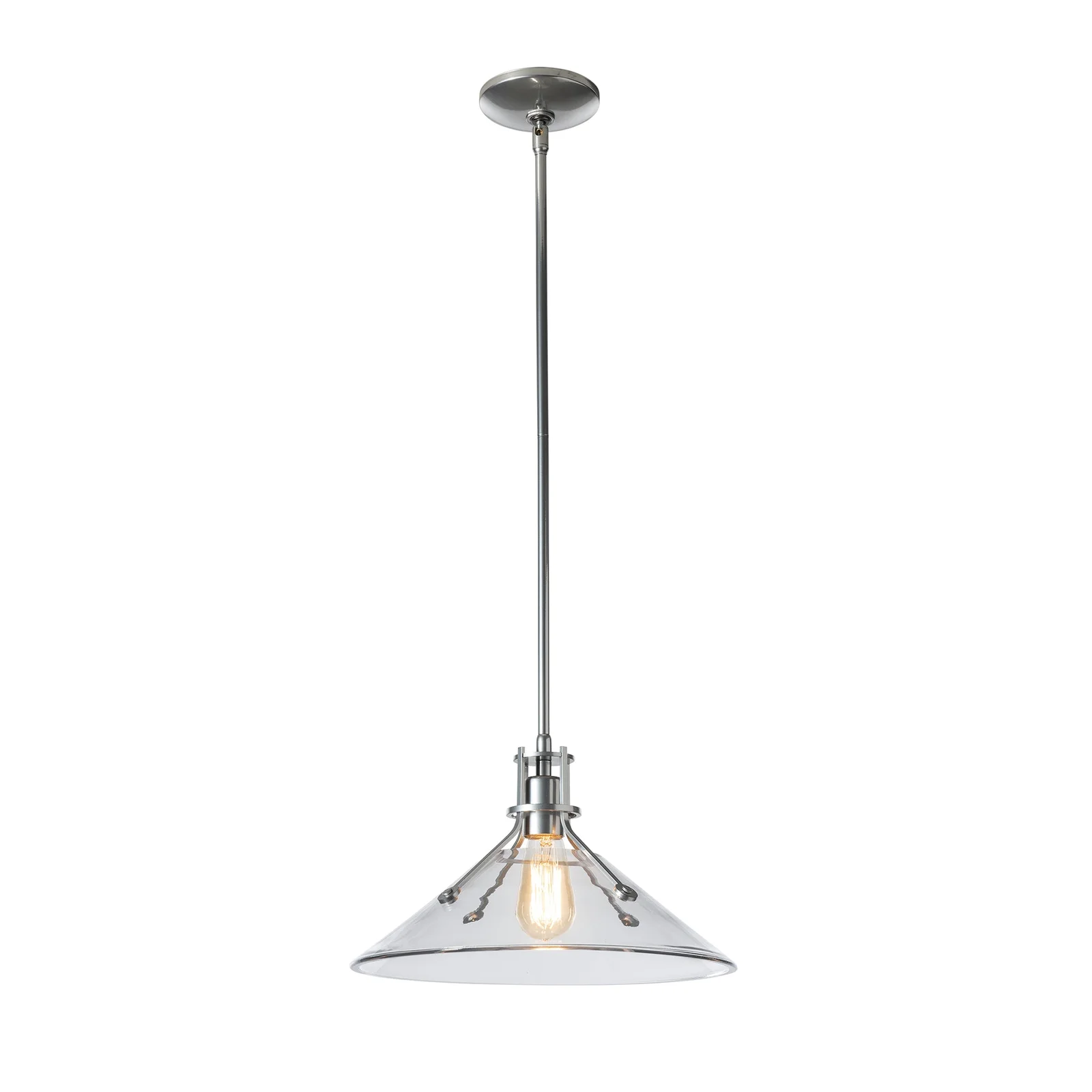 Henry Medium Glass Shade Pendant by Vermont Woods Studios