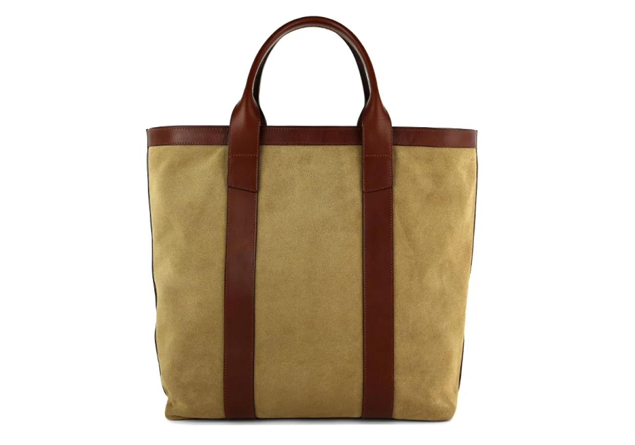 Suede Tall Tote by Frank Clegg Leatherworks
