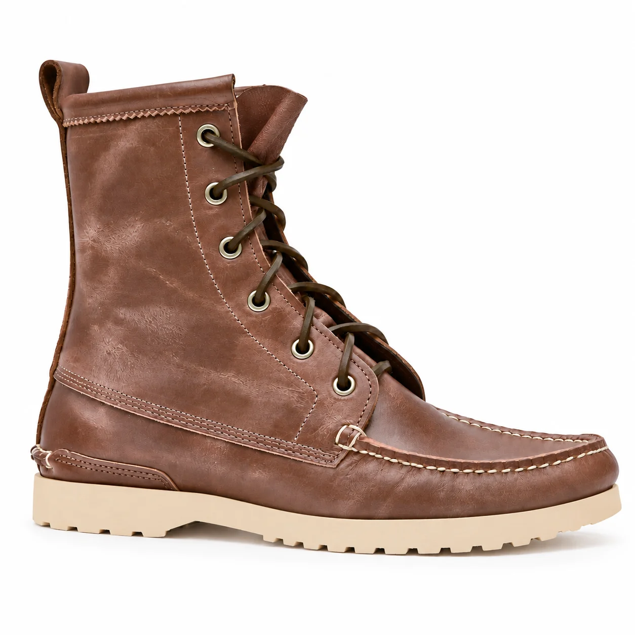 Made to Order Grizzly Boot: Horween Marine Natural by Quoddy