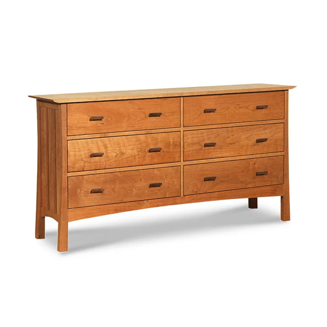 Contemporary Craftsman 6-Drawer Dresser by Vermont Woods Studios