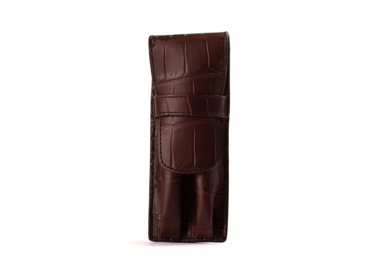 Double Fountain Pen Case by Frank Clegg Leatherworks