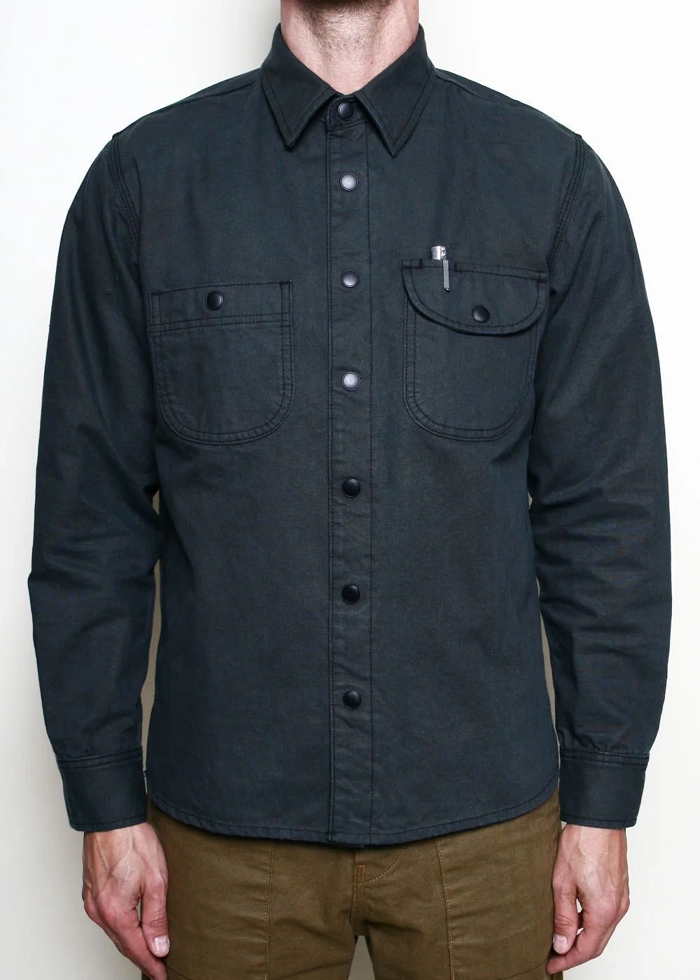 Work Shirt // Dyed Canvas Ash by Rogue Territory