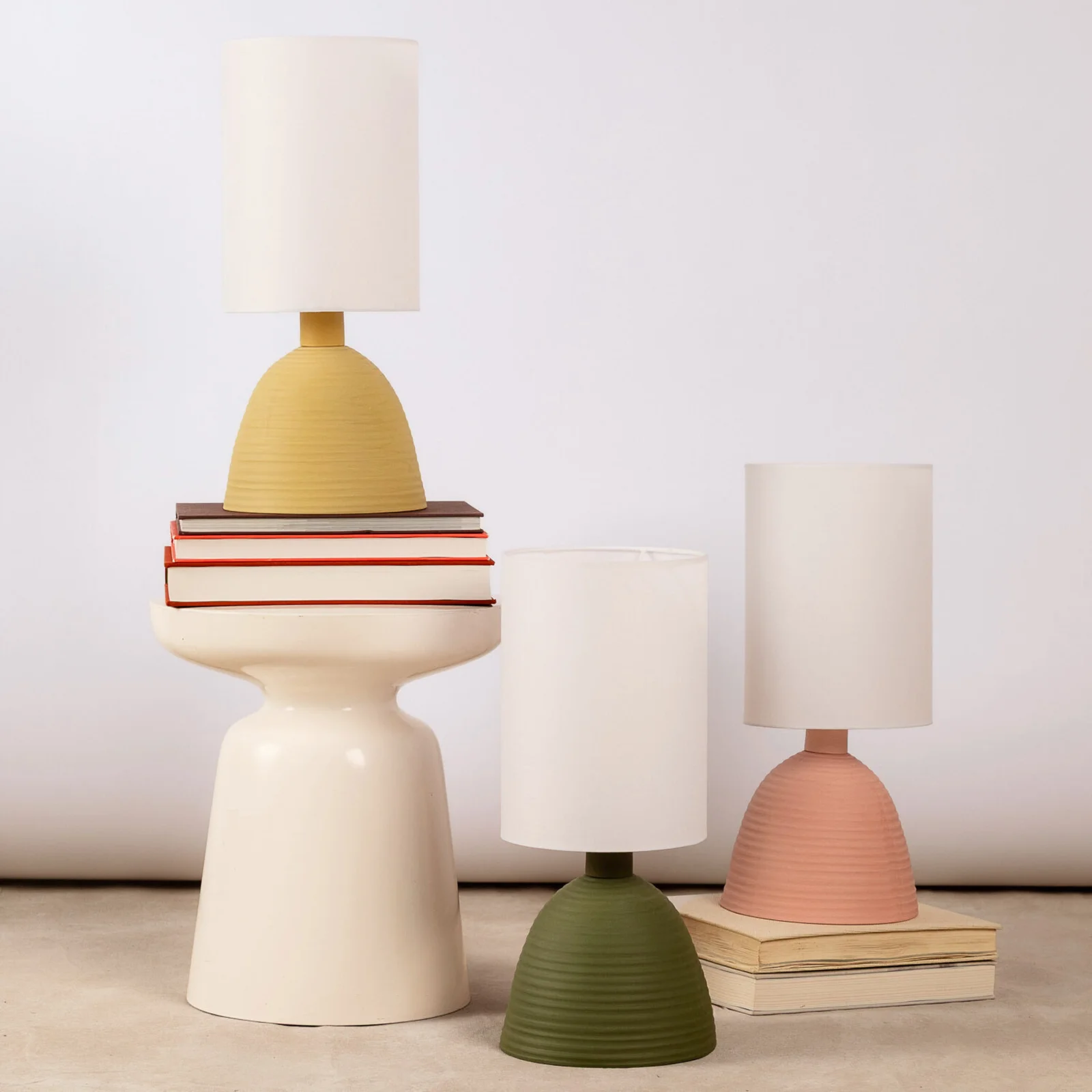 Banded Table Lamp by Pigeon Toe Ceramics