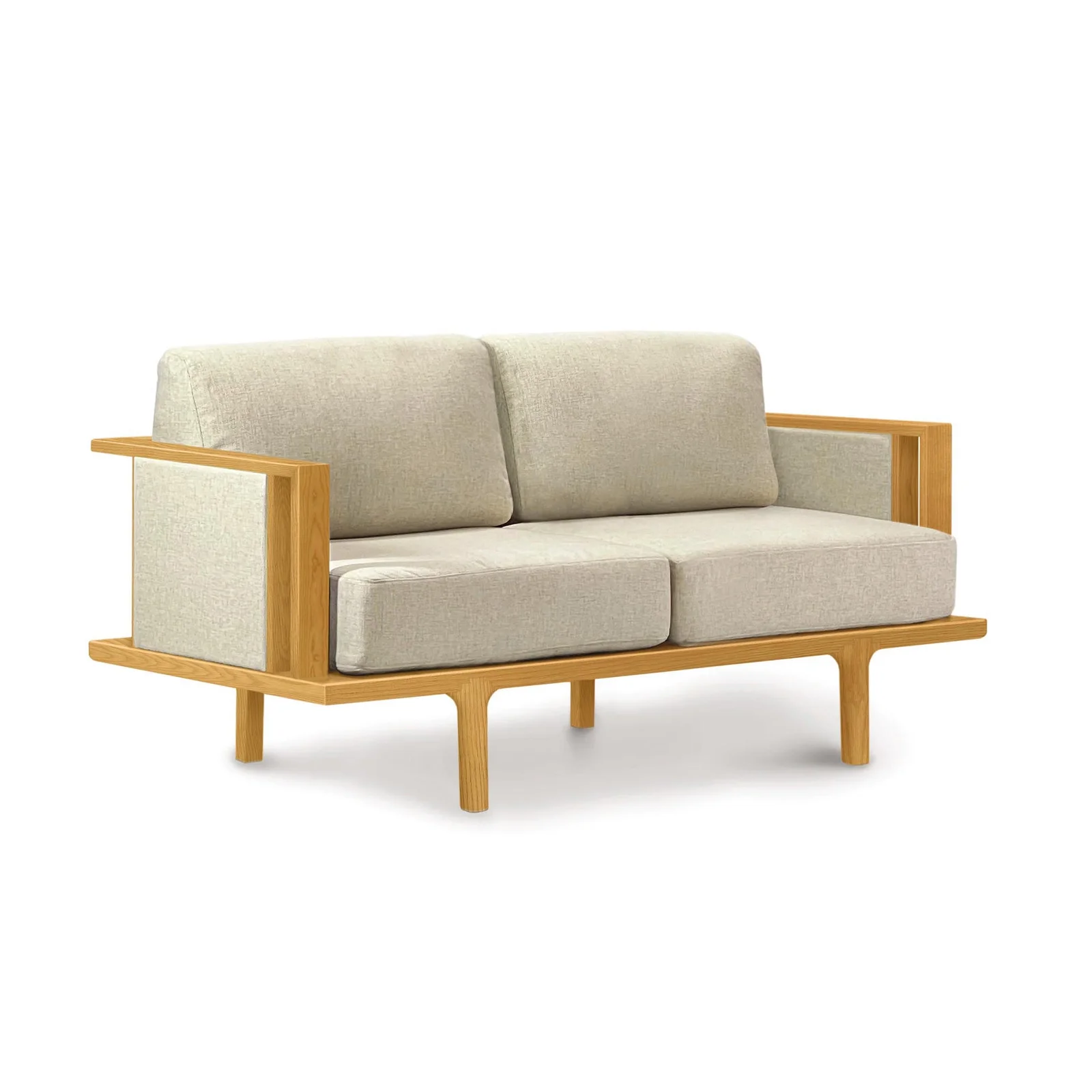 Sierra Upholstered Loveseat with Upholstered Panels by Vermont Woods Studios
