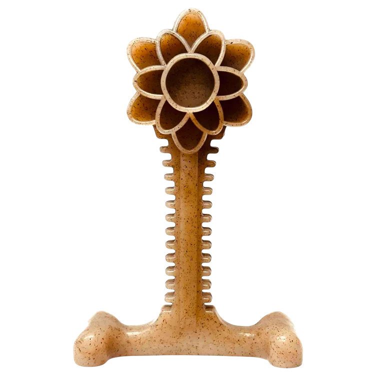 Honey Bone Dental Flower Tower - Durable Nylon Dog Chew Toy XL | USA by SodaPup