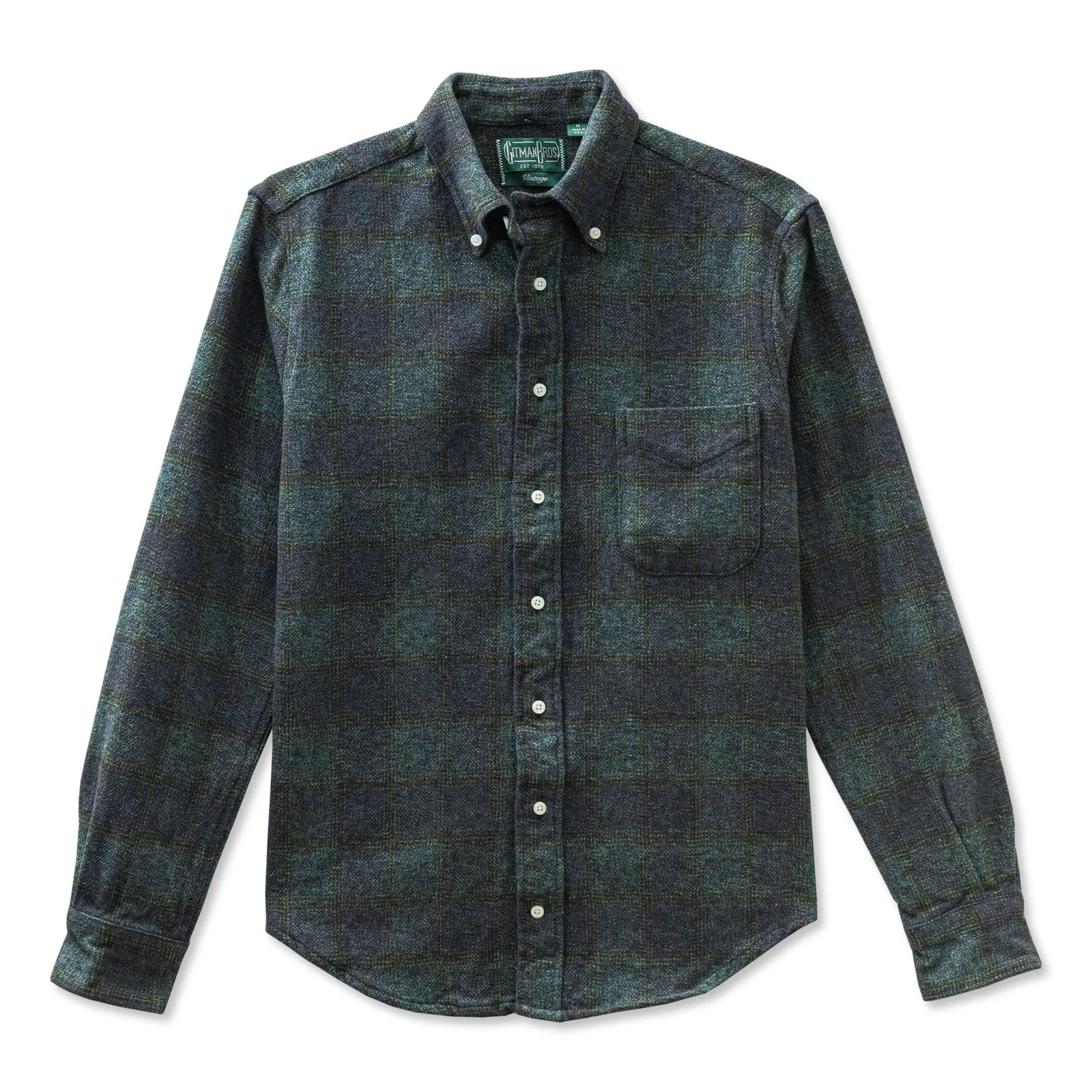 Brushed Cotton Tweed Shirt by Gitman Vintage