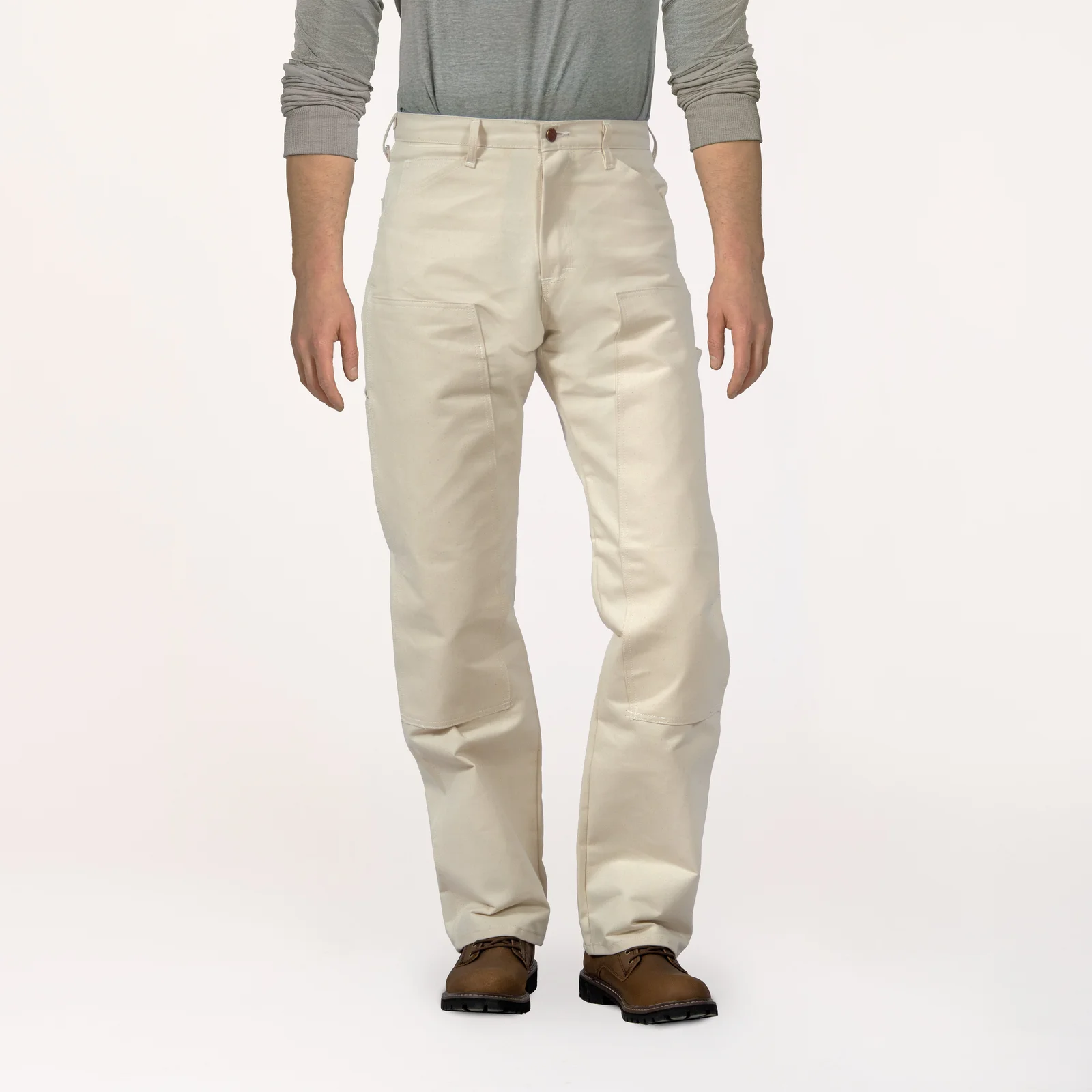 #1101 Made in USA Natural Drill Double Front Painter Carpenter Dungaree Jean by Round House