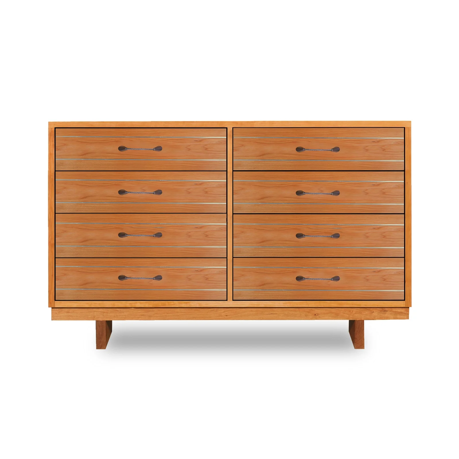 Contemporary Cable 8-Drawer Dresser by Vermont Woods Studios