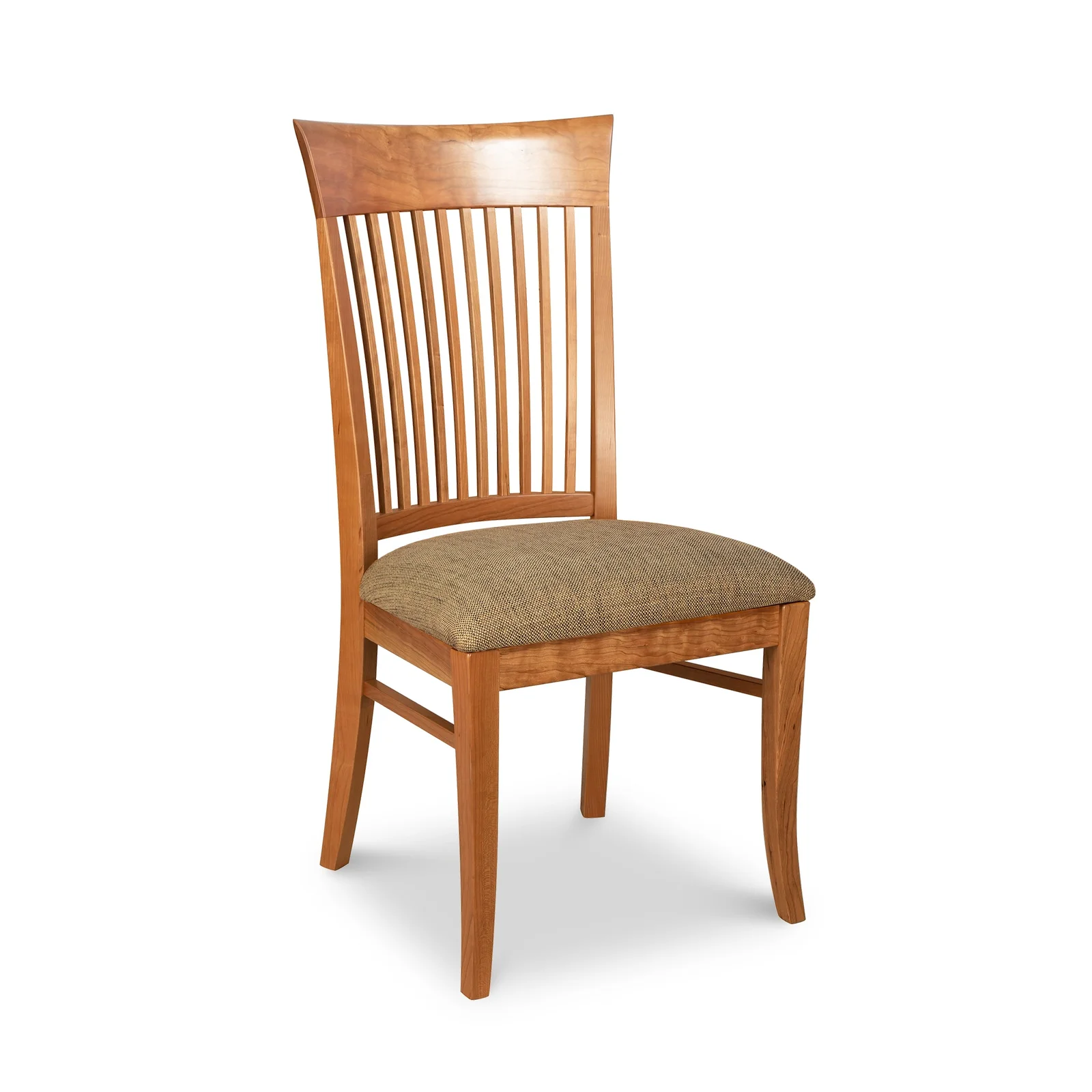 Contemporary Shaker Side Chair with Barley Upholstery - Display Model by Vermont Woods Studios