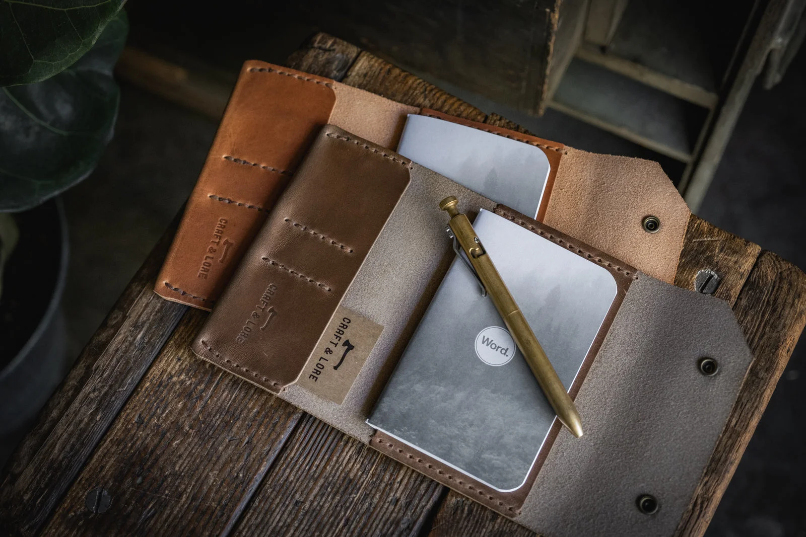 Northwestward Field Notes, Horween Leather by Craft and Lore