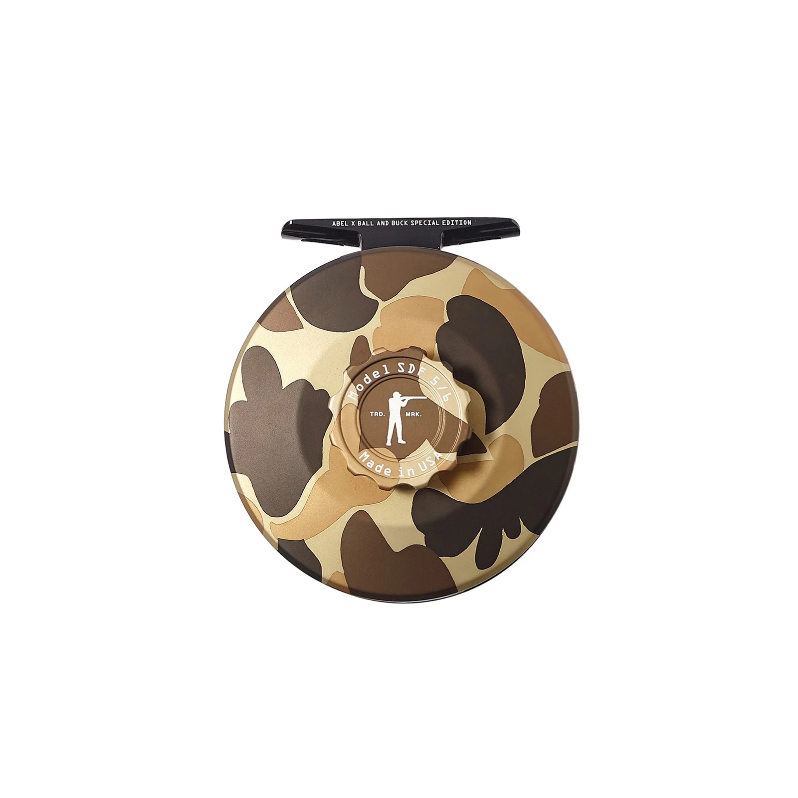 Abel x Ball and Buck Original Camo Fly Reel by Ball and Buck
