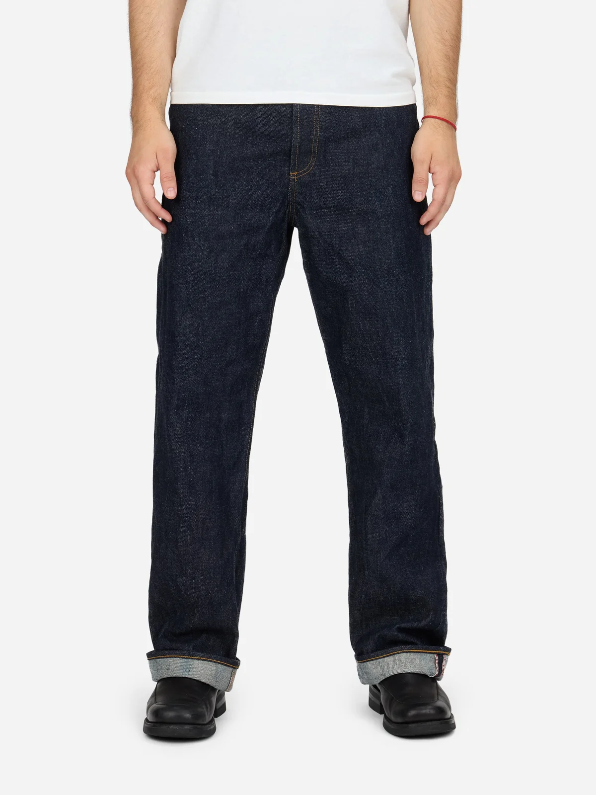 RS-100xk ~ Relaxed Straight - Rinsed Indigo Kibata by 3sixteen