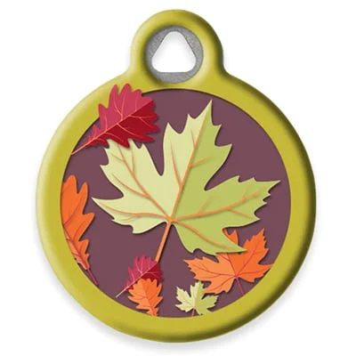 Oak and Maple Pet ID Tag by Dog Tag Art by Lupine Pet
