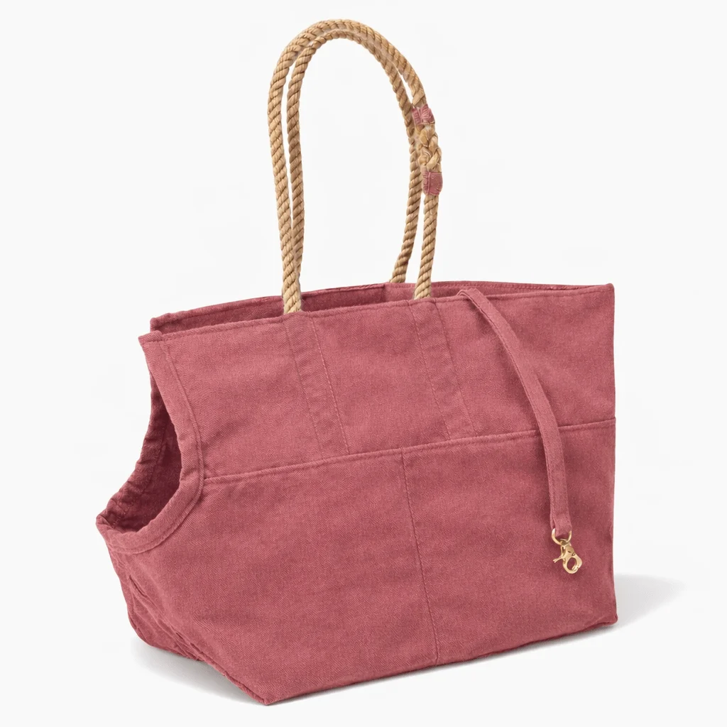 Nantucket Waxed Cotton Canvas Dog Carrier by Found My Animal