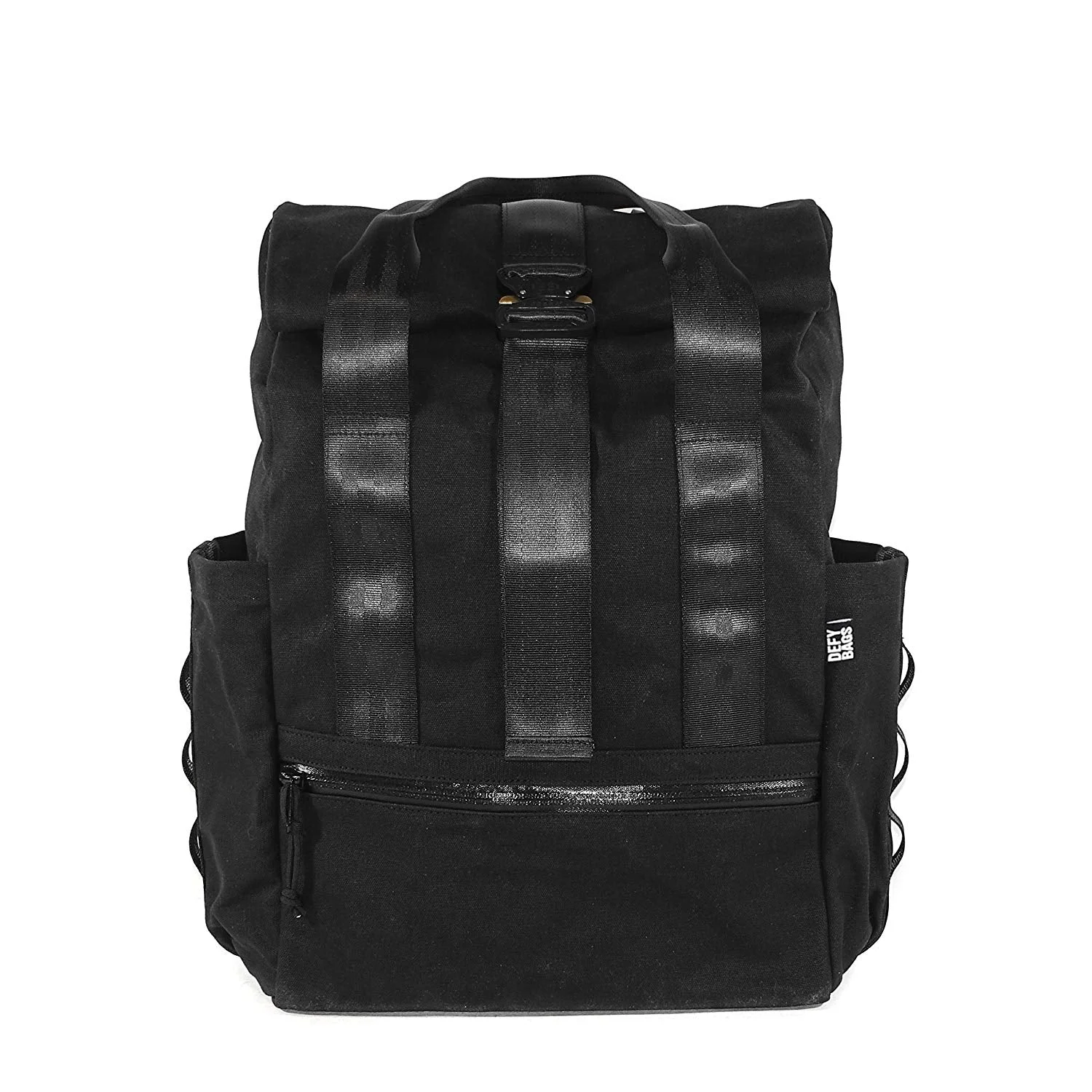 VerBockel Roll Top Backpack 2.0 'Un-Zipped' / Black TexWax™ Canvas / Low Stock by Defy Bags